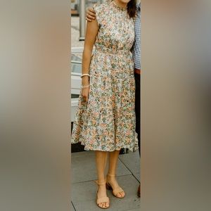 MOODIE floral dress with shimmer - worn once